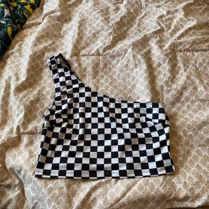 Checkered Crop Top